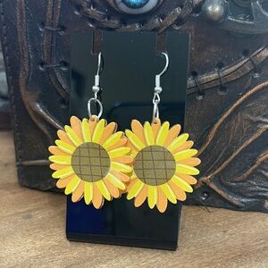 Sunflower Dangle Earrings